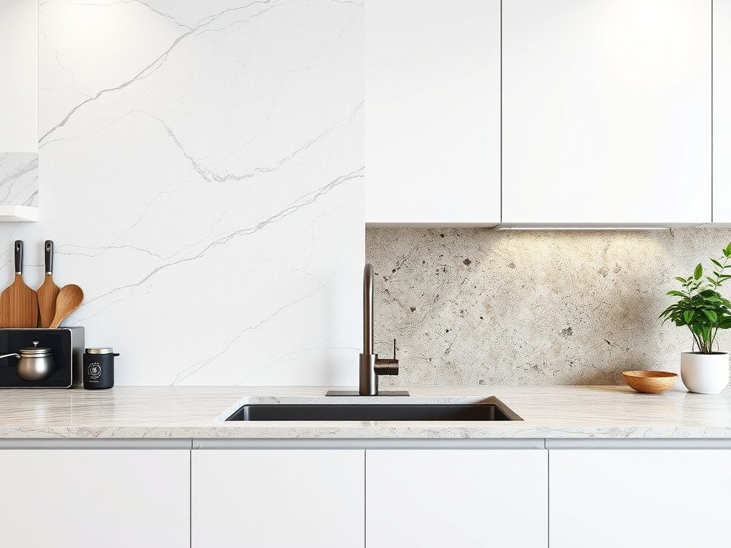 Spiek czy konglomerat na ścianę w kuchni – jak wybrać materiał łączący trwałość z estetyką?