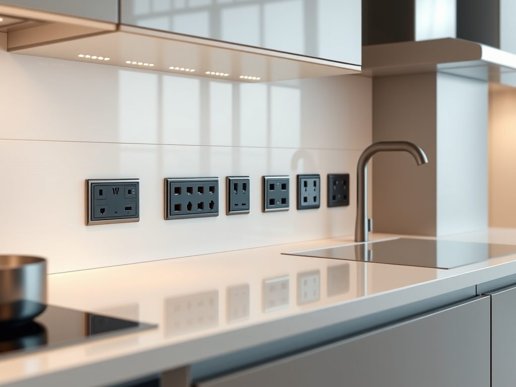 Gniazdka nad blatem w kuchni: ile ich potrzebujesz i jak je bezpiecznie rozmieścić dla wygody i estetyki